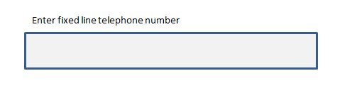 fixed length input field